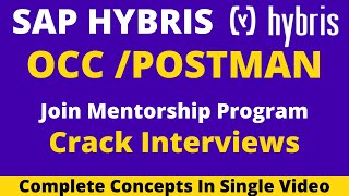 hybris occ tutorialhybris commerce traininginterview questionsbackoffice cloudHybris e Digital [upl. by Yniattirb]