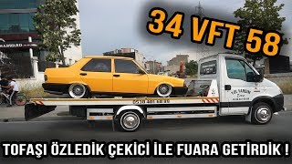 108000 TLLİK TOFAŞI ÇEKİCİ İLE FUARA GÖTÜRDÜK  TESİSATLI MODİFİYELİ ARABA FUARI  ÜNAL TURAN [upl. by Ehttam]