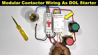 Modular 3 Phase Contactor Control Wiring With NO and NC Switches ElectricalTechnician [upl. by Evelin]