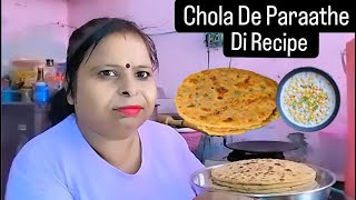 Chola De Paraathe Di Recipe ❤️😋 Bhabhi Ranjit Kaur  Jinda Hans  shivshaktihans16 ❤️💕 [upl. by Ahsekahs]