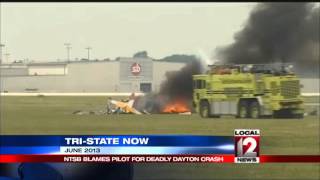 Pilot blamed for deadly Dayton air show crash [upl. by Akinad]