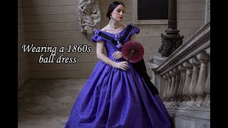 Wearing a 1860s ball dress [upl. by Camille]