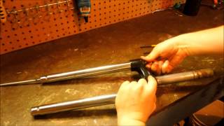 Disassemblymaintenance of SR Suntour XCT forks [upl. by Denbrook]