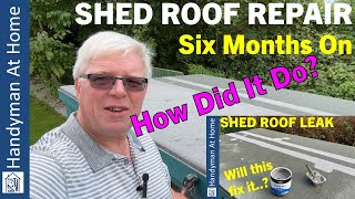 Shed Roof Leak Repair  Six Months On  Everbuild Evercryl  How Did It Do [upl. by Burley]