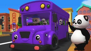 Roues Sur Le Bus  bus Chanson pour enfants  3D comptines  Kids Rhymes  Wheels On The Bus [upl. by Tyson914]