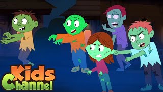 Zombie Town  Schoolies Cartoons  Halloween Song for Children from Kids Channel [upl. by Trebma]