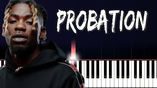 Gazo  PROBATION Piano Cover Tutorial Instru Rap [upl. by Benkley]