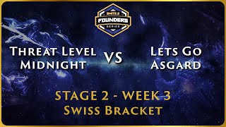 SMITE 2 Founders Series  Stage 2 Swiss  EMEA Week 3  Threat Level Midnight vs Lets Go Asgard [upl. by Atineb860]