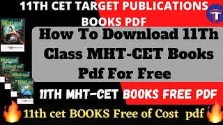 How To Download 11TH MHTCET Target Publications Books Pdf 2021 11th cet Books Free Download pdf [upl. by Flavia]