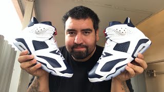 EARLY LOOK Jordan 6 Retro Olympic 2024 [upl. by Sneve]