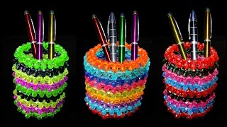 How To Make Pen stand  PenPencil Holder  Beaded Pen stand  Diy Pen Stand Craft Ideas [upl. by Flint130]