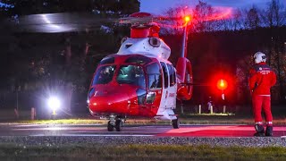 Johanniter Luftrettung  DHFLG  Ec155B1  Christoph 91  NightTakeoff [upl. by Pirozzo]