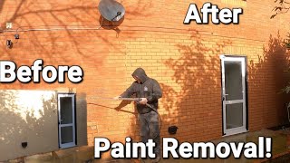 Brick Cleaning  SandBlasting Paint off [upl. by Nuahsak]