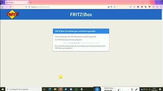 Fritzbox Sicherung wiederherstellen [upl. by Haimes77]