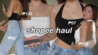 22 SHOPEE TRYON HAUL amp SHOPEE FINDS 👗✨ Krisha Joy [upl. by Ameg]