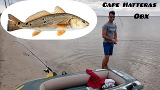 Small Inflatable Boat Challenge Pamlico Sound Fishing For Red Drum [upl. by Neela]