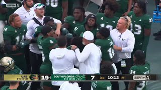 USF players fight each other on the sideline 💀 [upl. by Mollee327]