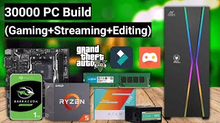 30000 pc build  Ryzen 5 3400g pc build  Ant Esports ICE200TG  budget gaming pc 2021 [upl. by Marissa]