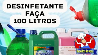 FAÇA E VENDA 100 LITROS DE DESINFETANTE [upl. by Yonatan]