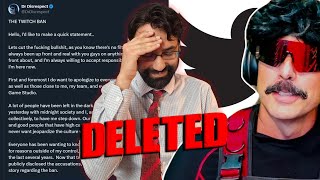 UPDATE Dr Disrespect Deleted His Admission  What Does This MEAN [upl. by Avrit]