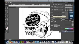 Photoshop for Screen Printing  Converting to Vector [upl. by Enaj]