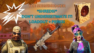 Fortnite STW THE SIEGEBREAKER SHREDS End Game Soldier Loadout  Best Perks [upl. by Joli]