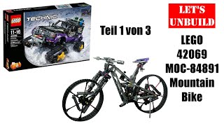 Lets unbuild MOC  Kona Bike 42069 CModelAlternative Build Teil 1 von 3 [upl. by Nesline]