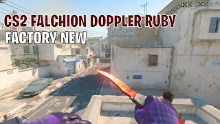 Falchion Knife Doppler Ruby  CS2 Skin Showcase 101 [upl. by Stephenson]