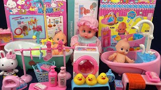 8 Minutes Satisfying with Unboxing Pink Laundry Set Shower Game Review Toys  ASMR [upl. by Atirac345]