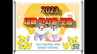 2023년 계묘년 새해 인사말 모음 1월 인사말 모음새해에도 늘 건강하시고 좋은 일들만 가득한 날들 되세요 [upl. by Cohlier]