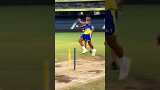 Rajvardhan Hangargekar amp Dwaine Pretorius bowling  CSK Practice Session cskvssrh ipl2023 [upl. by Christmann155]