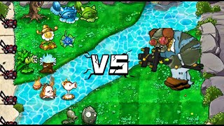 Various plant combinations VS dancing king giant zombie【PVZ Hybrid】 [upl. by Aliek281]