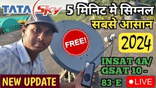 Tata sky signal setting  satellite finder mobile app se dth kaise set karen  free dth setup [upl. by Anyr444]