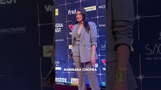 Mannara Chopra At Red Carpet Of Bollywood Hungama Ott Fest Day 2 mannarachopra [upl. by Ahsiekit]