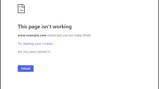 ERRTOOMANYREDIRECTS This Page Isnt Working Google Chrome FIXED [upl. by Aicil]