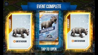 UINTATHERIUM PACK UNLOCK BATTLE II Jurassic World The Game II Dinosaurs Game [upl. by Lyman]