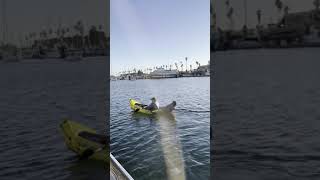 INTEX K2 EXPLORER KAYAK IN CHANNEL ISLAND HARBOR MARINA CALIFORNIA [upl. by Onaicram]