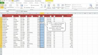 Sélection des lignes et des colonnes dans un tableau Excel 2010 [upl. by Isma618]