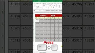 Interactive Calendar in Excel [upl. by Handler]