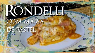 RONDELLI DE PRESUNTO E QUEIJO COM MASSA DE PASTEL  FACIL E RAPIDO [upl. by Fisken]