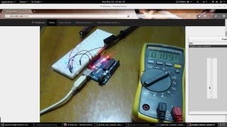 Scilab amp arduino Video tutorial 2 Controling arduino PWM output using scilab Dimming a led [upl. by Herculie944]