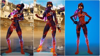 Heres a quotRed Galaxiaquot skin on Fortnite Full showcase with emotes  Fortnite Battle Royale [upl. by Levinson]