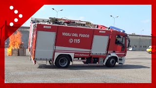 Melegnano si ribalta autobotte dei vigili del fuoco il video dellincidente [upl. by Pia]