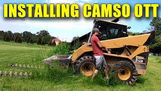 HOW TO INSTALL CAMSO OTT BY YOURSELF OVER THE TIRE TRACKS [upl. by Tsui]