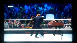 WWE 12 Neo Vs Agent Smith  Tables Match  Matrix Fight [upl. by Aihsekyw]