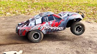 FIRST TEST of My Traxxas Slash 2wd on 4S at My LOCAL RC TRACK [upl. by Ynetsed]