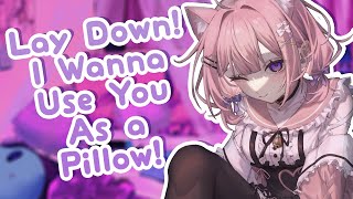 「 3DIO ASMR RP」 your tsundere cat girl demands cuddles 💤 F4M Sleeping On Your Chest [upl. by Cowles]