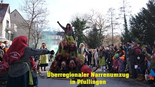 Fasnet Umzug in Pfullingen Teil1 Überregionaler Narrenumzug [upl. by Epotimet]