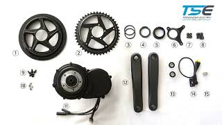 TONGSHENG TSDZ8 750W MidDrive eBike Conversion Kit Installation Easy StepbyStep Full Process [upl. by Stedman]