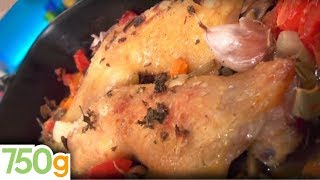 Recette de Cuisses de poulet au four  750g [upl. by Athelstan]